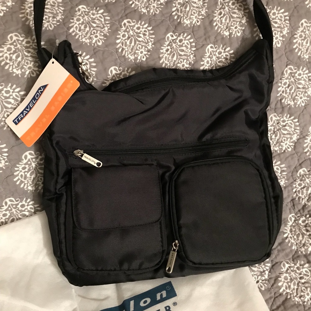 Travelon Nylon Anti theft Shoulder Bag